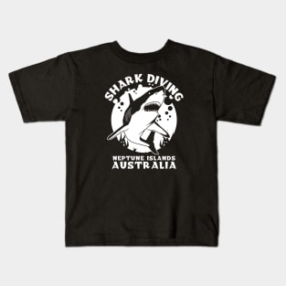 Shark Diving At Neptune Islands Australia Kids T-Shirt